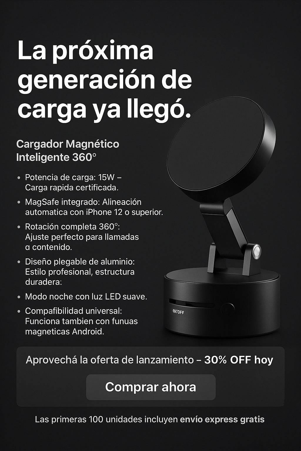 Cargador Magnético PowerMag