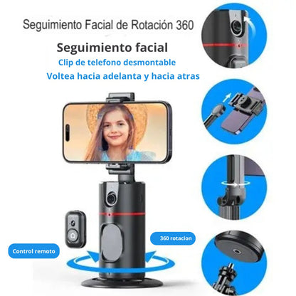 Trípode 360° Inteligente con Seguimiento Facial Automático 🤳